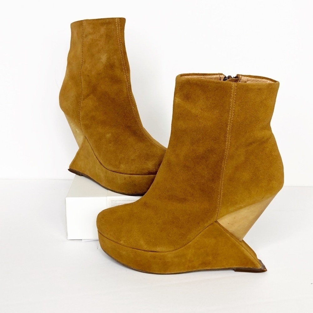 JEFFREY Campbell handmade tan Meeker suede boots - Picture 12 of 12